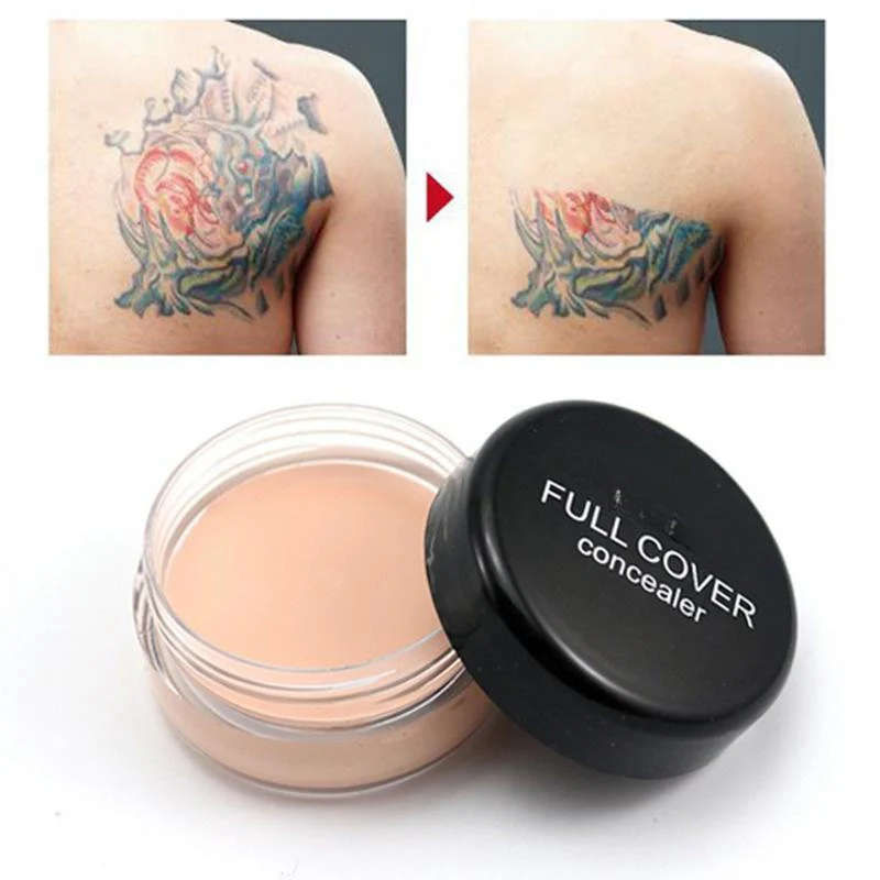 Full Coverage Concealer Cream with Buildable Formula for Tattoos and Scars - Image 2
