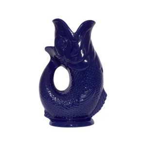 Cobalt Blue Gluggle Jug