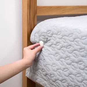 Bed Sheet Gripper Clips with L-Shaped Design and Circular Locking Pin